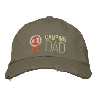 Casquette Brodée Fête des pères de camping personnalisée / Père d'a