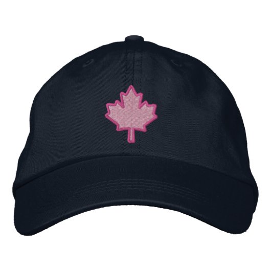 Casquette Brodée Feuille d'érable brodée par broderie canadienne (Devant)