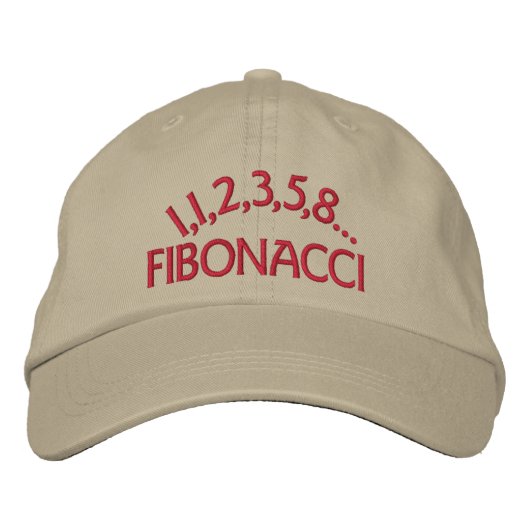Casquette Brodée Fibonacci (Devant)