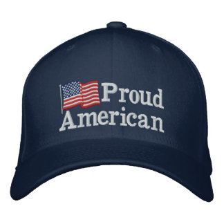 Casquette Brodée Fier drapeau américain NB