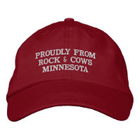 Fière des rochers et des vaches Minnesota Casquett