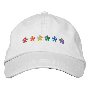 Casquette Brodée Fierté fleurs arc-en-ciel lgbtq drapeau gay migno