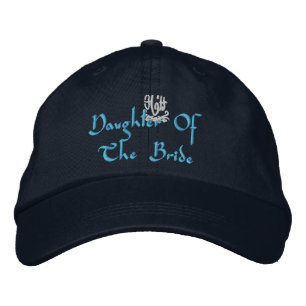 Casquette Brodée Fille De L'Épouse Mariage I Navy