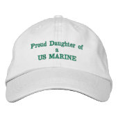 Casquette Brodée Fille de US MARINE (Devant)