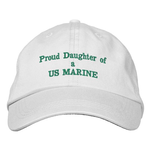 Casquette Brodée Fille de US MARINE (Devant)