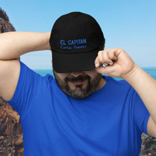 Casquette Brodée Fils Bleu Royal El Capitan Pêche