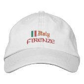 Casquette Brodée Firenze & Italie mode / Drapeau italien Patriotes (Devant)