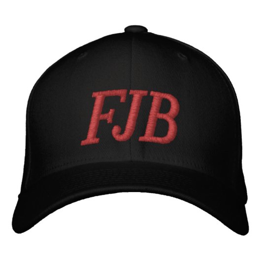 Casquette Brodée FJB Buck Fiden, drôle d'anti joe Biden (Devant)
