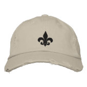 Casquette Brodée Fleur De Lis (Devant)
