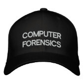 CASQUETTE BRODÉE FORENSIQUE INFORMATIQUE (Devant)