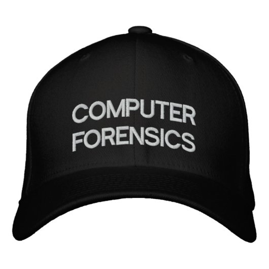 CASQUETTE BRODÉE FORENSIQUE INFORMATIQUE (Devant)