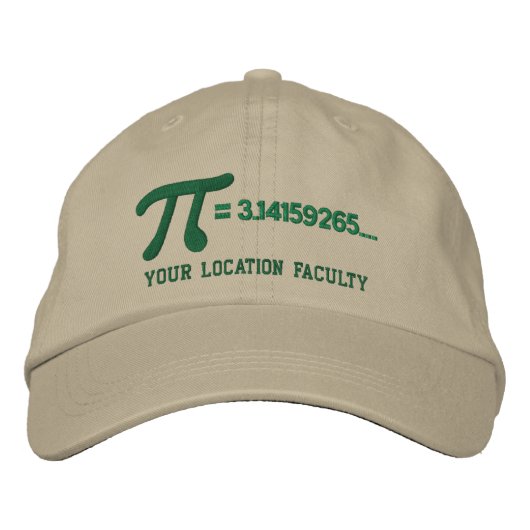 Casquette Brodée Formule de Personalizable pi (Devant)