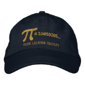 Casquette Brodée Formule Pi personnalisable (Devant)