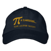 Casquette Brodée Formule Pi personnalisable (Devant)