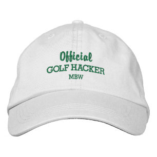 Casquette Brodée Funny Golf Hacker Personnalisé Monogramme brodé