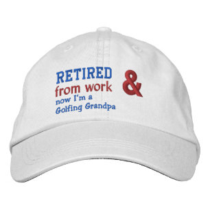 Casquette Brodée Funny Retraité et un grand-père de golf V05