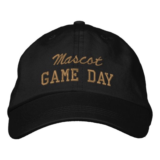 Casquette Brodée Game Day Custom Mascot or Team Name (Devant)