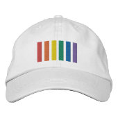 Casquette Brodée Gay Rainbow Pride Drapeaux (Devant)