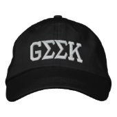 Casquette Brodée Geek (Devant)