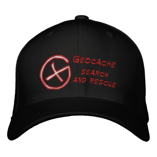 Casquette Brodée Geocache Recherche et secourt (Devant)