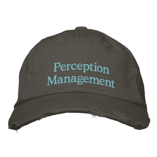 Casquette Brodée Gestion de la perception (Devant)