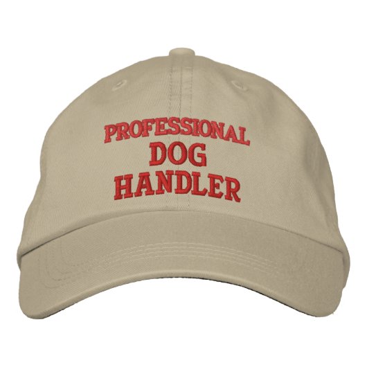 CASQUETTE BRODÉE GESTIONNAIRE DE CHIENS PROFESSIONNELS (Devant)