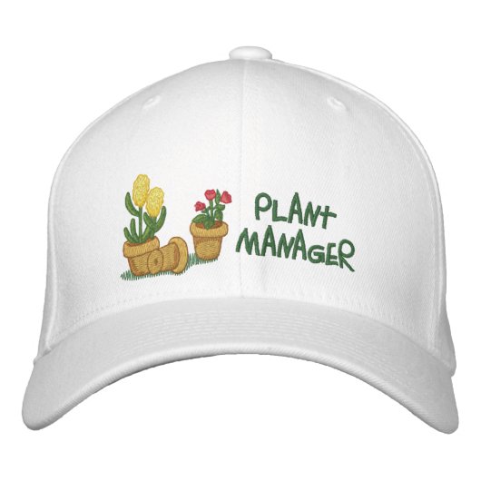 Casquette Brodée Gestionnaire plante (Devant)