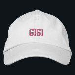 Casquette Brodée Gigi<br><div class="desc">Joli casquette de baseball pour grand-mère.</div>