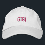 Casquette Brodée Gigi<br><div class="desc">Joli casquette de baseball pour grand-mère.</div>