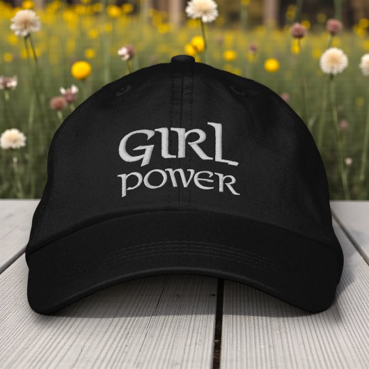 Casquette Brodée Girl Power Simple Moderne Typographie Personnalisé