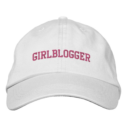 Casquette Brodée Girlblogger (Devant)