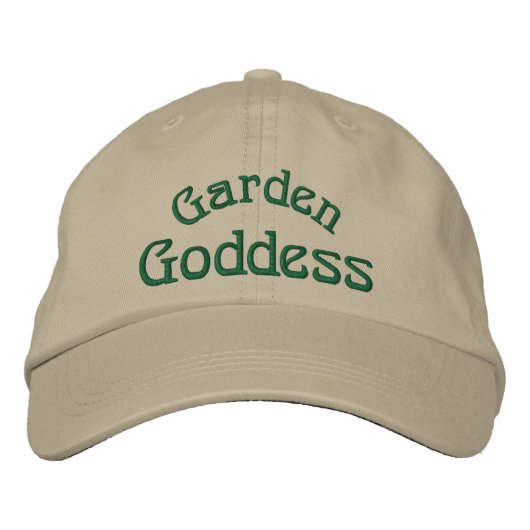 Casquette Brodée Goddess du jardin Funny (Devant)