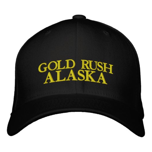 CASQUETTE BRODÉE GOLD RUSH, ALASKA (Devant)
