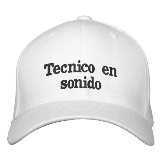 Casquette Brodée Gorra técnico en sonido (Devant)