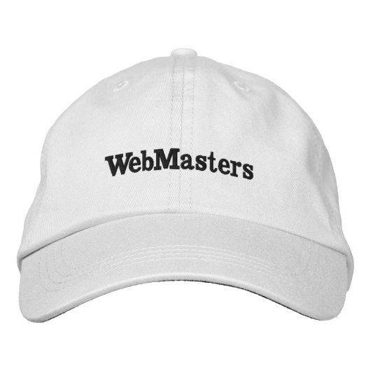 Casquette Brodée Gorras WebMasters (Devant)