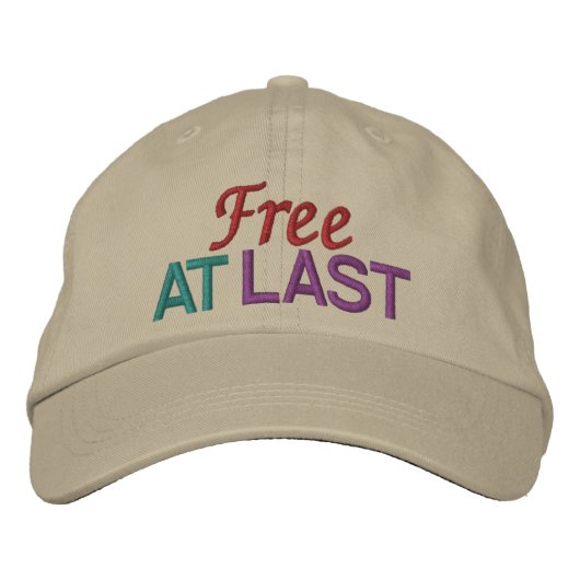 Casquette Brodée GRATUIT À DERNIER par SRF (Devant)