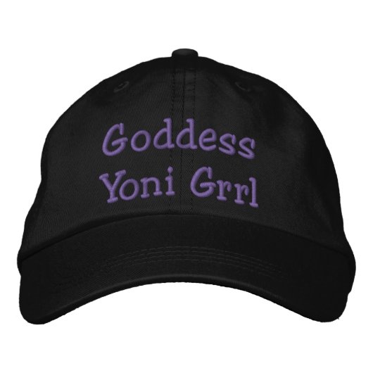 Casquette Brodée Grille Goddess Yoni (Devant)