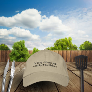 Casquette Brodée Griller Ce n'est pas seulement un passe-temps C'es