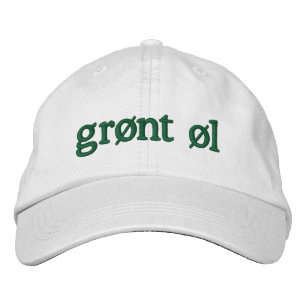 Casquette Brodée Grønt øl