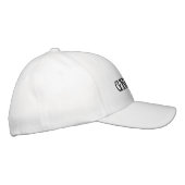 Casquette Brodée Groom noir & blanc élégant mariage chic (Droite)