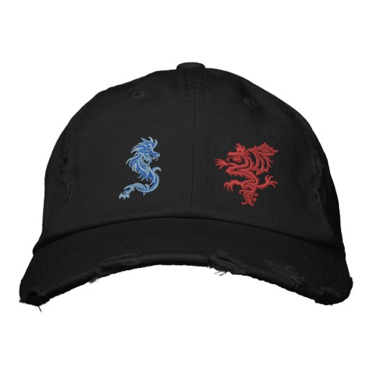Casquette Brodée Guerre des dragons (Devant)