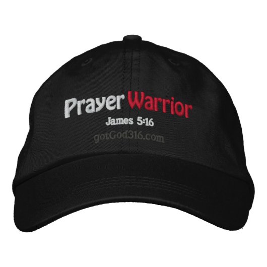 Casquette Brodée Guerrier de prière gotGod316.com (Devant)