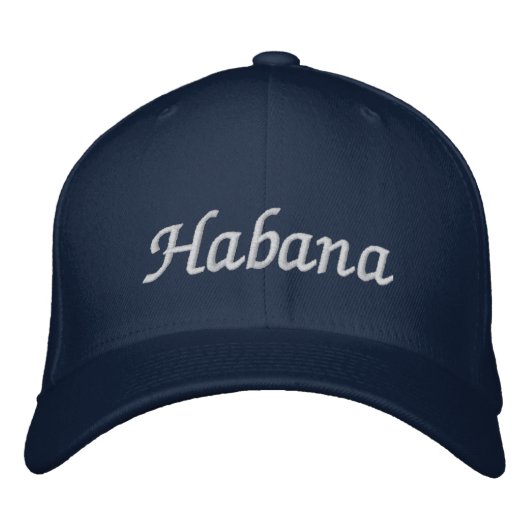 Casquette Brodée Habana Blue (Devant)