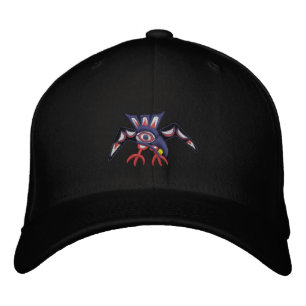 Casquette Brodée Haida Raven s'enfuit