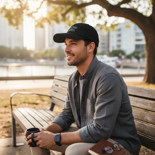 Casquette Brodée Hakuna Matata: Silver Premium Headwear Achempong