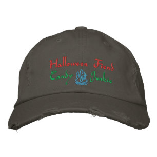 Casquette Brodée Halloween Fiend Candy Junkie En Nickel