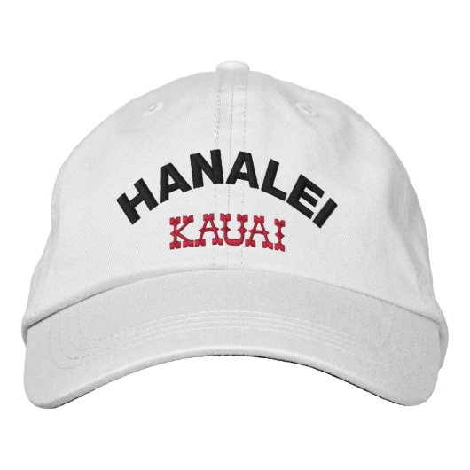Casquette Brodée Hanalei Kauai Hawaii (Devant)
