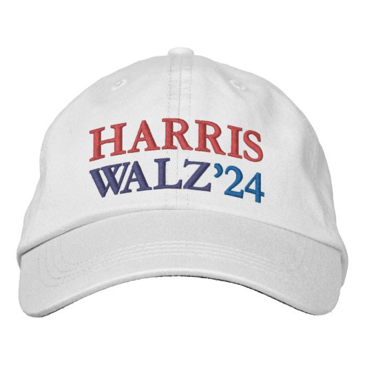 Casquette Brodée Harris Walz 2024 Kamala Harris et Tim Walz 2024 (Devant)