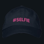 Casquette Brodée Hashtag Selfie<br><div class="desc">Hashtag Selfie brodery. Présentation</div>