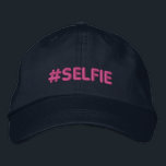 Casquette Brodée Hashtag Selfie<br><div class="desc">Hashtag Selfie brodery. Présentation</div>